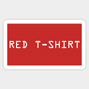 Red T-Shirt Sticker